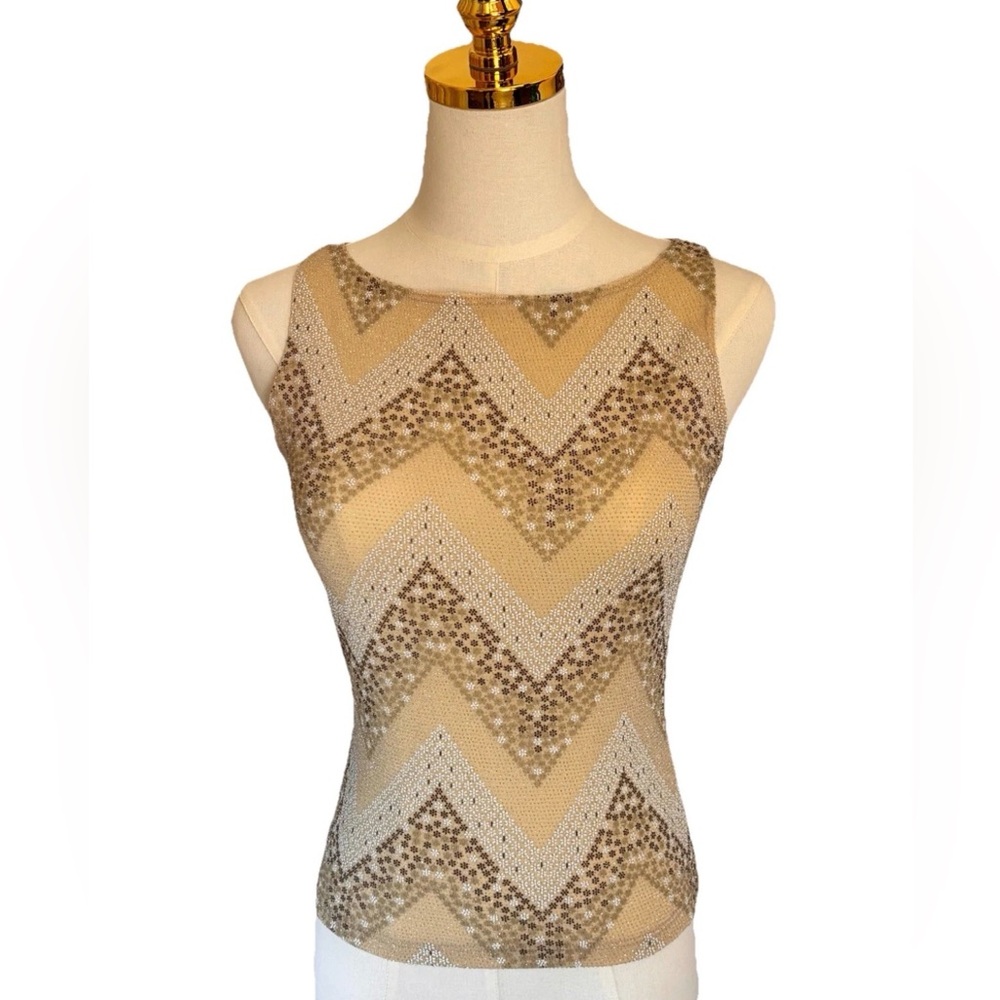 Y2K beige chevron pattern  intricate floral details whimsical fairy cottage core